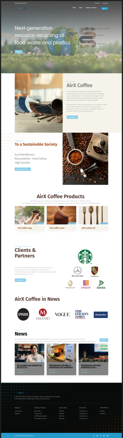 AirX UI/UX design